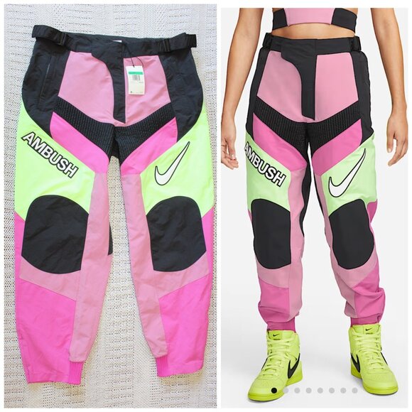 NWT Nike Ambush Motorcycle Pants Unisex size XL Multicolor Fuchsia Active $190.0 - Picture 1 of 12